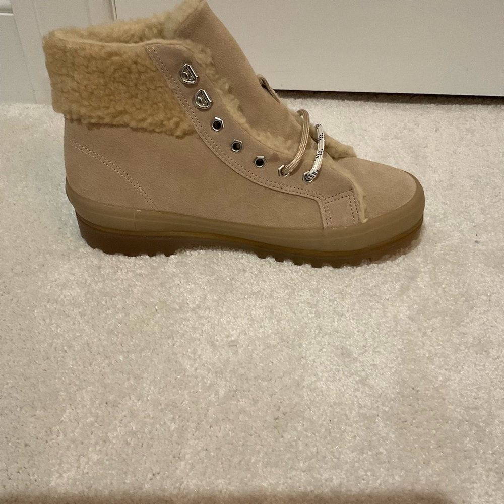 Superga Alpine Women's suede Shearling Ankle Boots - Picture 6 of 11